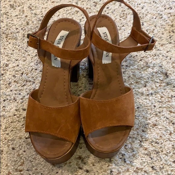 steve madden wooden heels